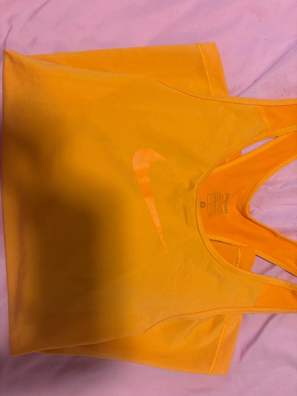 Nike Women's Orange Dri-FIT Tank Top